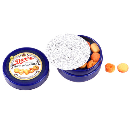Set Accessori Cucina Miniatura 1 12 Scatola Latta Blu Per Casa Delle Bambole Decorazione Giocattolo Regalo