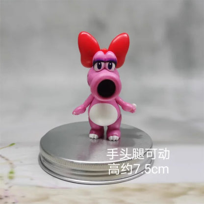 JAKKS Super Bros Personaggi d'azione Mario, Luigi, Peach - Simpatiche Bambole Anime Giocattolo per Bambini - Regalo