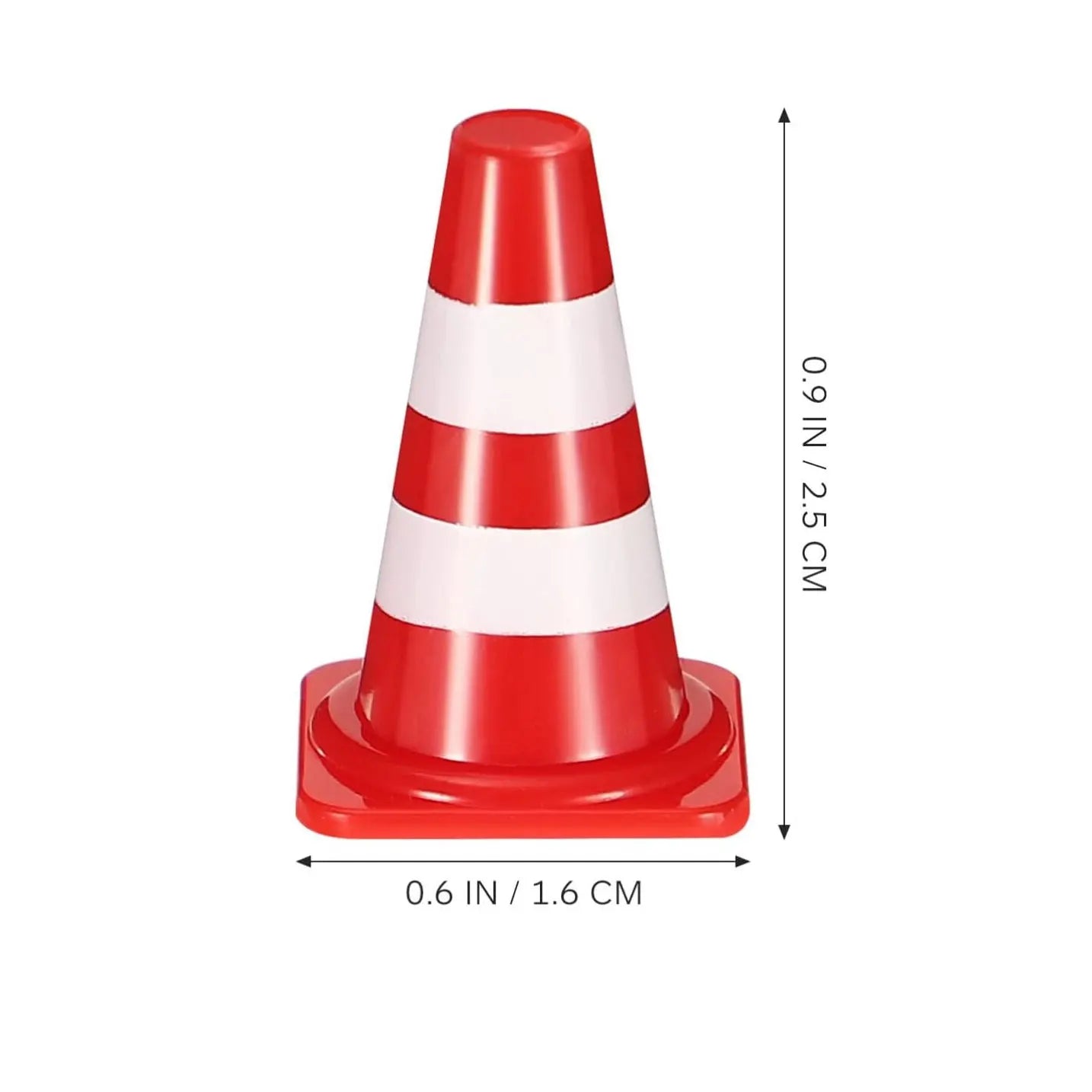 Mini coni stradali, piccola simulazione rossa di sicurezza per barretta, decorazione per torta, cartello stradale per asilo, insegnamento per il negozio a casa
