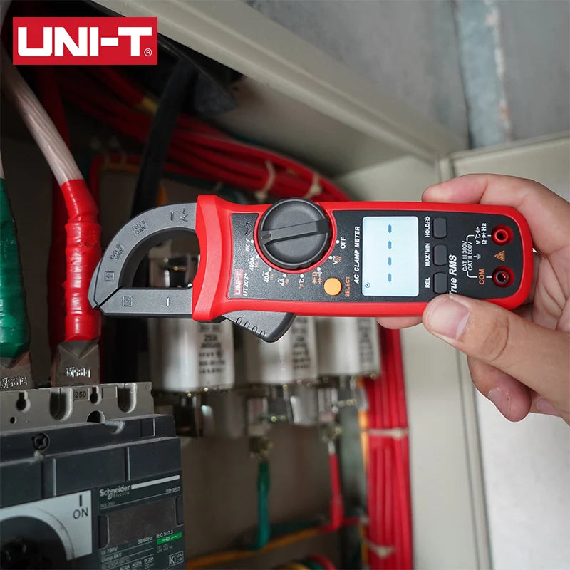 Uni-T Ut204 Ut202A Pinza Amperometrica 600A Morsetto NCV Multimetro Digitale Officina