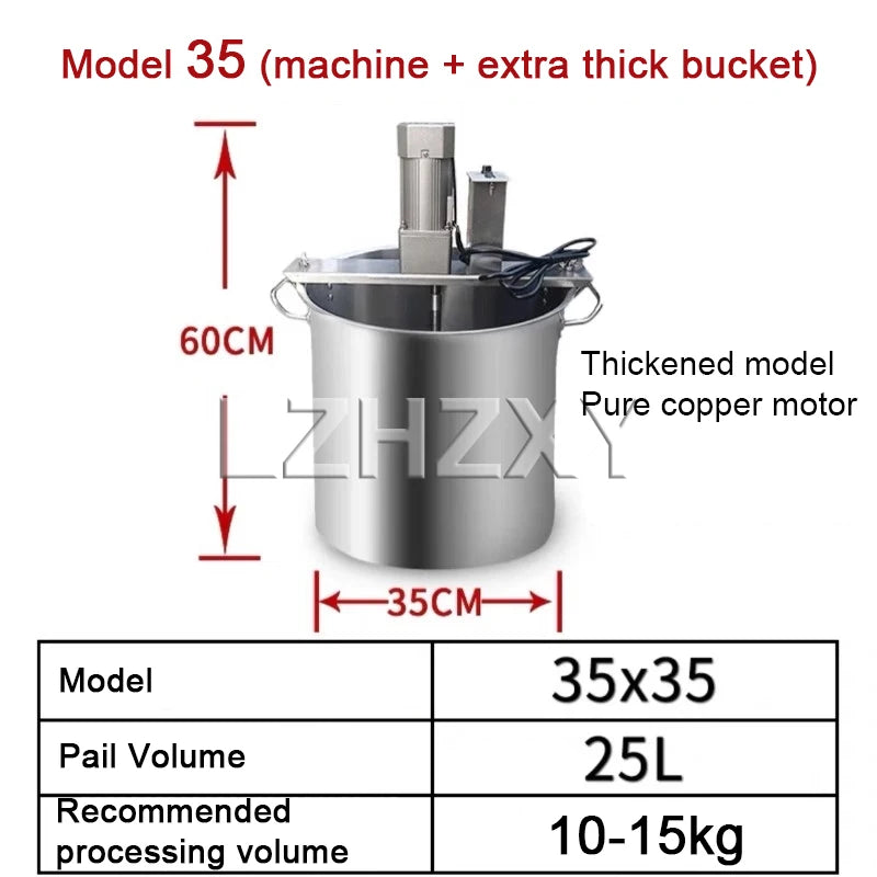 Friggitrice Automatica In Acciaio Inox 250W 220V Con Funzione Mescolamento Per Alimenti
