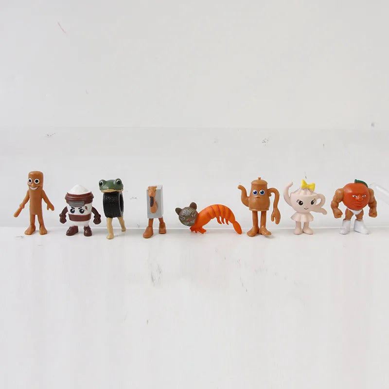 24 Pz Italiano Brainrot Tung Tung Sahur Figure Bambola Tralalero Tralala Bombardino Crocodilo Shimpanzini Bananini Modello Giocattolo Regalo