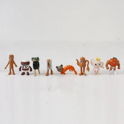 24 Pz Italiano Brainrot Tung Tung Sahur Figure Bambola Tralalero Tralala Bombardino Crocodilo Shimpanzini Bananini Modello Giocattolo Regalo
