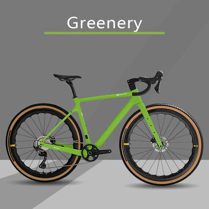 Bici Gravel In Fibra Di Carbonio 700C GRX 600 11 Velocità Con Ruote E Forcella In Carbonio