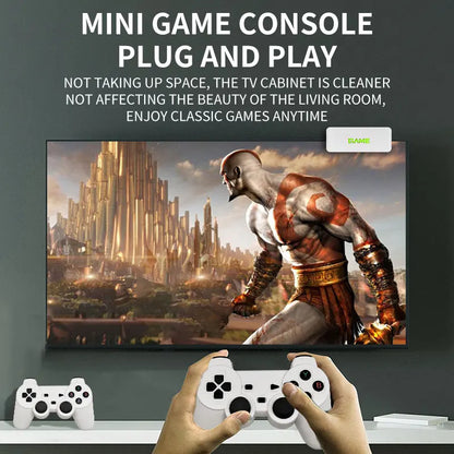 Nuova Console di Gioco Coopreme Y7 X7 128G 2026 con Sistema Linux, Video 4K, TV Box, Controller Wireless, Giochi Retro 10000+ e Supporto PSP