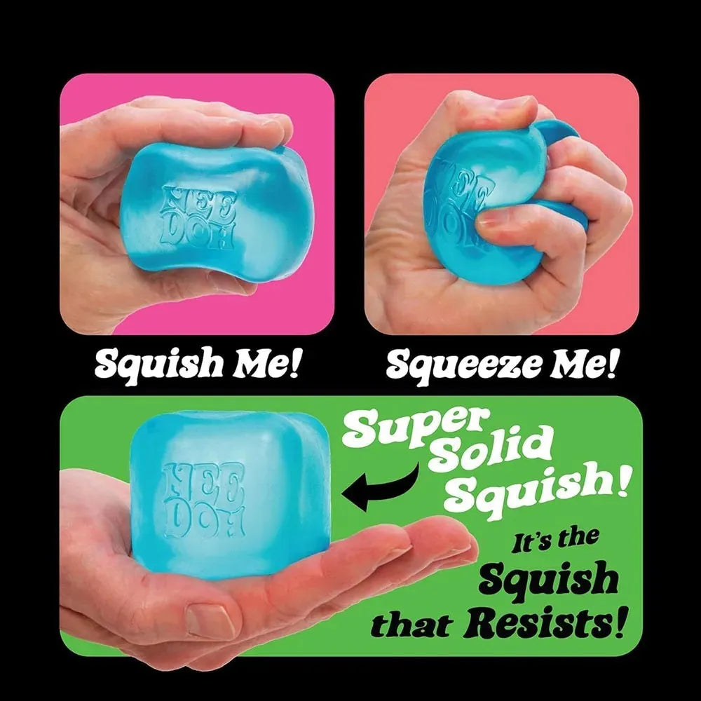 Dr Pepper x NeeDoh Nice Cube Squishy Toy Antistress, Cubo Morbido Antistress per Bambini e Adulti, Giocattolo Sensoriale per Alleviare l'Ansia
