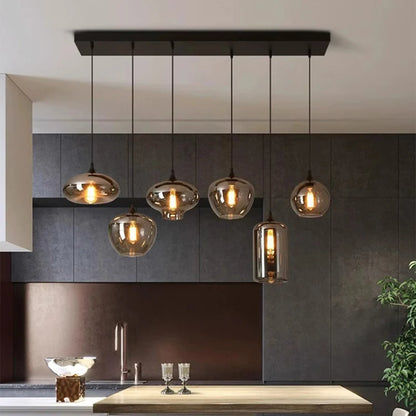 Lampada Sospensione Led Moderna In Acciaio Inossidabile Spazzolato per Soggiorno E Sala Da Pranzo
