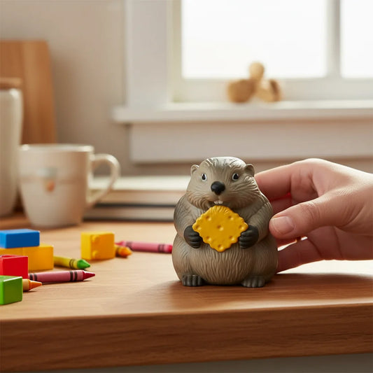 Giocattolo Marmotta Antistress Sonoro Da Scrivania, Divertente Gioco Da Ufficio E Casa