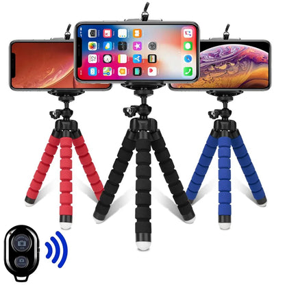 Treppiedi Treppiede per telefono Supporto per fotocamera mobile Clip Smartphone Monopiede Tripe Stand Octopus Mini Treppiede Stativ per telefono