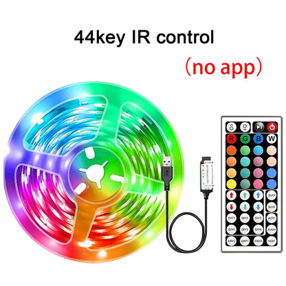 Strisce LED RGB Con Controllo App Nastro Flessibile 5m 10m 20m 30m Per Decorazione Camera Da Letto