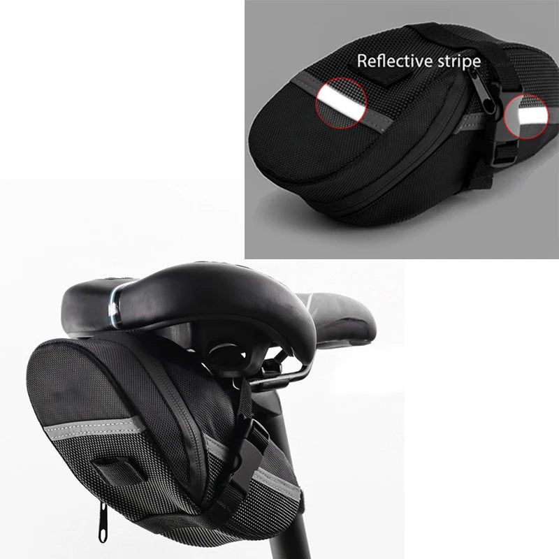 Kit di strumenti di riparazione bici portatile Kit di strumenti di riparazione biciclette Borsa da sella Pompa Patch per pneumatici Set di strumenti chiave multifunzionale Accessori