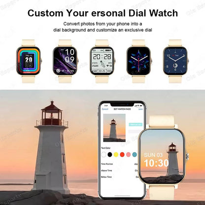 20226 Nuovo smartwatch da 1,83 pollici Notifiche di chiamata Monitoraggio del sonno Monitoraggio dell'attività Smart Watch compatibile con Android e iOS