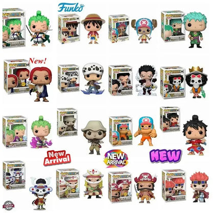 FUNKO POP ONE PIECE Stili completi 939 SHANKS Brook 1129 CHOPPER 918 ZORO 923 Rufy GEAR FOUR 926 #   LAW 926 #   1016 #   Giocattolo modello figura