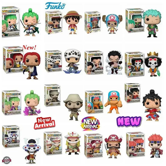 FUNKO POP ONE PIECE Stili completi 939 SHANKS Brook 1129 CHOPPER 918 ZORO 923 Rufy GEAR FOUR 926 #   LAW 926 #   1016 #   Giocattolo modello figura