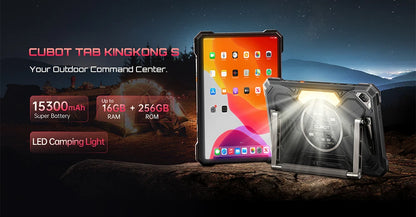 Tablet Android Cubot Tab Kingkong S 10,1 pollici, Batteria 15300 mAh, 6 Gb Ram, 256 Gb Storage, Fotocamera 48 Mp