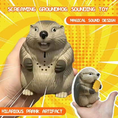 Giocattolo Marmotta Antistress Sonoro Da Scrivania, Divertente Gioco Da Ufficio E Casa