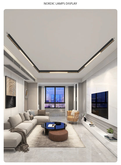 Lampada Da Soffitto A Led Moderna Nordic Nero Per Soggiorno Cucina Ingresso Ufficio