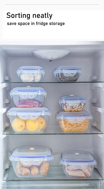1/3PCS Scatola di Conservazione degli Alimenti Sottovuoto Contenitore di Immagazzinaggio Frigo Organizzatore Microonde Sicuro Conservazione Fresca Scatola di Tenuta Dispenser di Alimenti