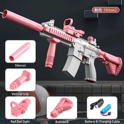 Pistola Ad Acqua Elettrica Automatica Modello M416 Per Giochi Esterni Spiaggia Estivo