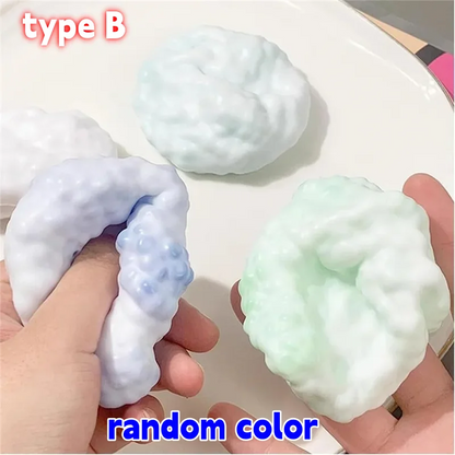 Squishy sottovuoto modellabili Palla di sabbia Palla antistress per uva Palla rumorosa antistress Desktop Spremitura Giocattolo lenitivo Regalo di compleanno