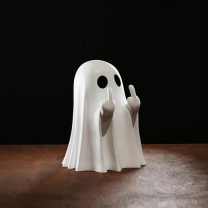 Statua Fantasma Con Dito Medio Per Halloween Decorazione Per Casa Centrotavola Da Tavolo Adorabile Figura Horror