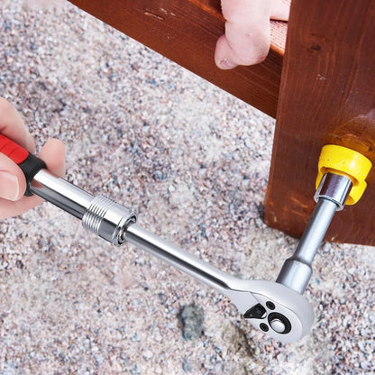 Chiave A Cricchetto Retrattile Da 1/4 1/2 E 3/8 Sgancio Rapido Automatico Antivibrazione Multifunzione
