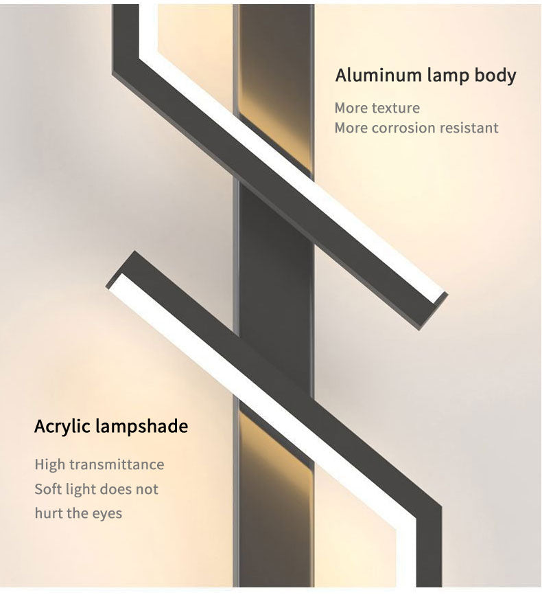 Lampada Da Parete A LED Per Camera Da Letto E Soggiorno Sconce Minimalista Con Illuminazione Uniforme