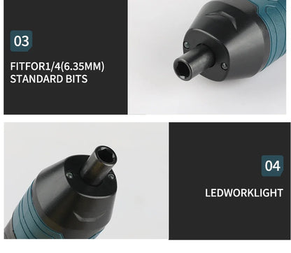 Cacciavite Elettrico Makita A Batteria Regolabile 1300 mAh Strumento Multifunzionale USB Per Smontaggio E Manutenzione