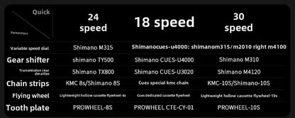 Bici Pieghevole Da Montagna Ultra Leggera Per Adulti Telaio Alluminio 18 Velocità Freno Disco Shimano