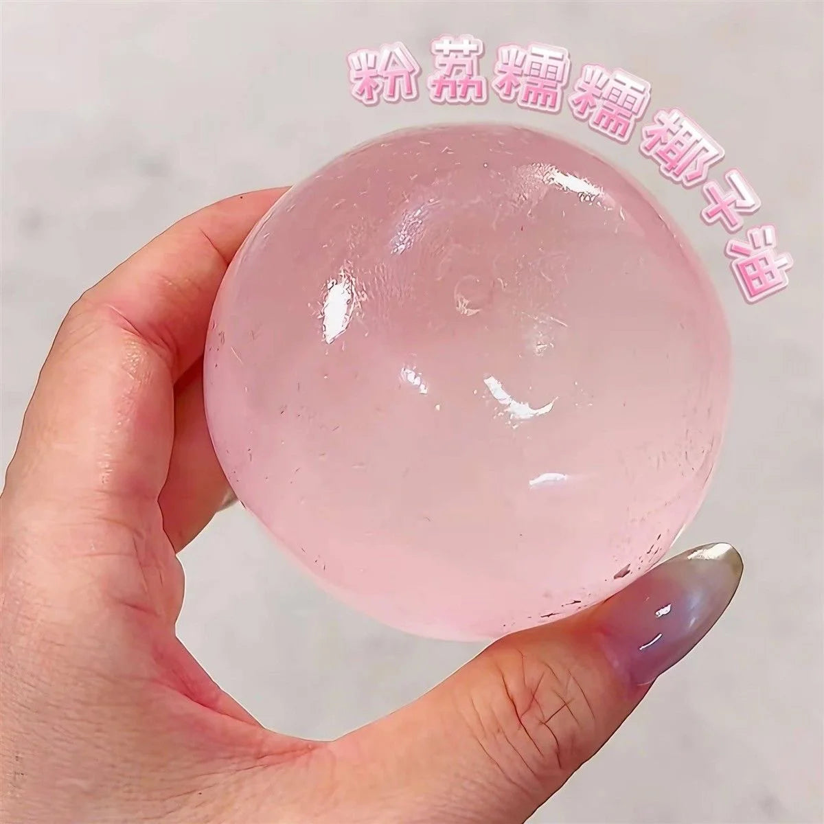 Giocattolo Squishy di maltosio blu Simpatico Mochi Antistress Giocattolo Fidget Morbido Simulato Bule Palla Trasparente Giocattolo di decompressione a rimbalzo rapido