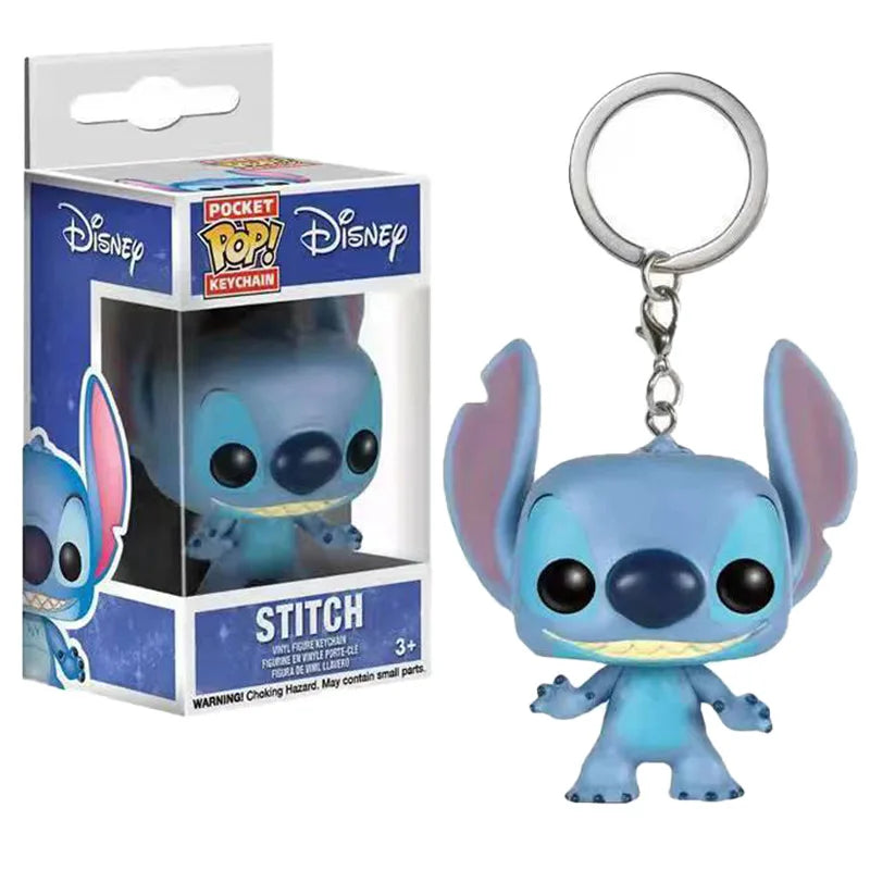 Nuovi Stili di Portachiavi Funko Pocket Pop: Mickey Mouse, Minnie, Donald Duck, Stitch, Angel, Elvis, TIKI, Lilo, Scrump, Giocattoli in Vinile