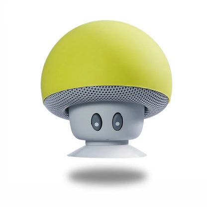Mini Altoparlante Bluetooth Rosa Portatile Con Design Funghetto E Supporto Ventosa Per Telefono E PC