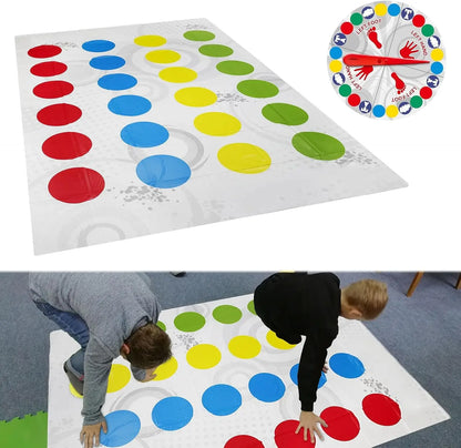 Twister Gioco Da Pavimento Con Tappetino E Spinner Intrattenimento Per Feste In Famiglia
