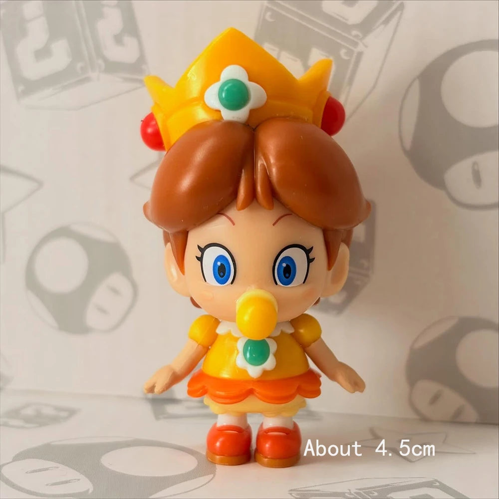 JAKKS Super Bros Personaggi d'azione Mario, Luigi, Peach - Simpatiche Bambole Anime Giocattolo per Bambini - Regalo