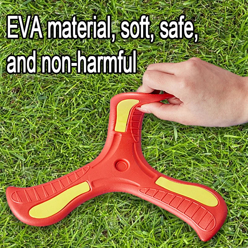 Boomerang Morbido Tre Foglie Disco Volante Esterno Interattivo Per Bambini Adulti