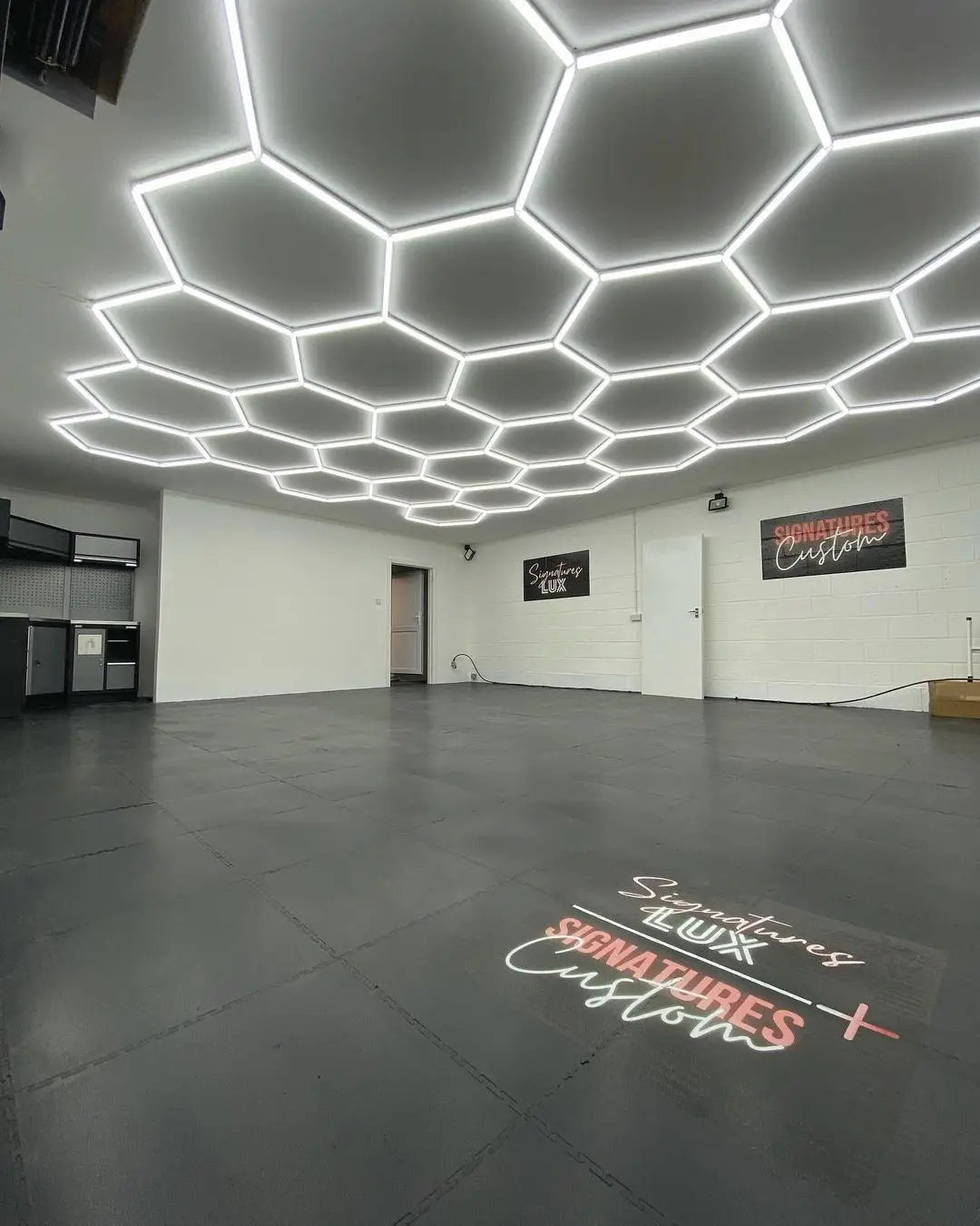 Luce Led Esagonale Da Soffitto 6500K Ultra Luminosa 2000 Lumen Per Garage Seminterrato E Palestra Casa 50000 Ore