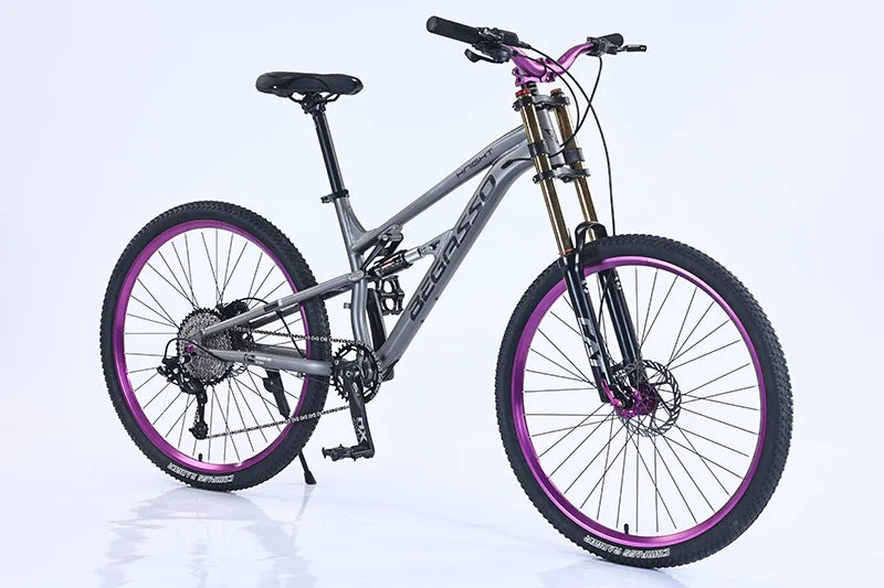 Bicicletta Da Uomo 26 Pollici Con Sospensione Completa Freni A Disco E Telaio In Acciaio Hi Ten