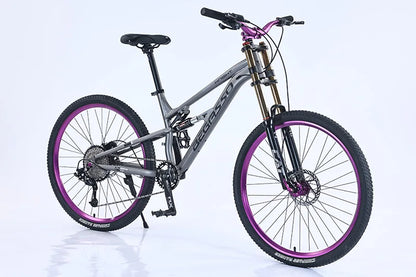 Bicicletta Da Uomo 26 Pollici Con Sospensione Completa Freni A Disco E Telaio In Acciaio Hi Ten