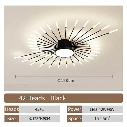 Lampada Da Soffitto Led A Forma Di Fiore Per Soggiorno E Camera Da Letto, Luce Moderna Sala Da Pranzo