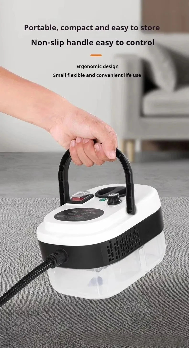 Pulitore a vapore da 1,2 litri Sterilizzazione ad alta temperatura Aria condizionata Cappa da cucina Pulitore a vapore per casa/auto 220 V/110 V Spina UE/USA