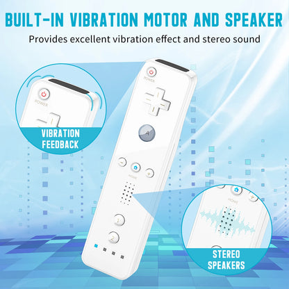 Set controller 2 in 1 per Nintendo Wii Joystick Motion Plus opzionale Gamepad remoto wireless con custodia in silicone Videogioco