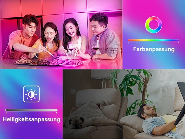 Plafoniera Led Dimmerabile con Controllo Remoto Rgb Bluetooth Tuya per Interni Alexa