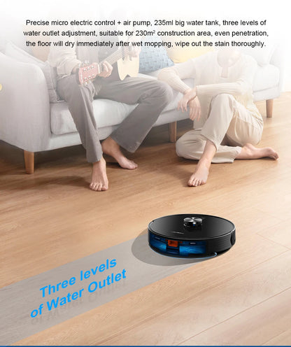 (codice promozionale:AEAE10) Liectroux Robot aspirapolvere, navigazione Laser, aspirazione 6500pa, mappa Multi-pavimento, straccio bagnato a forma di Y, zona No-Go APP personalizzata,