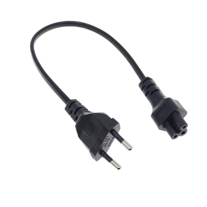 Cavo adattatore di alimentazione europeo Cavo da 30 cm Spina UE 2 pin maschio a IEC 320 C5 per alimentatore per notebook