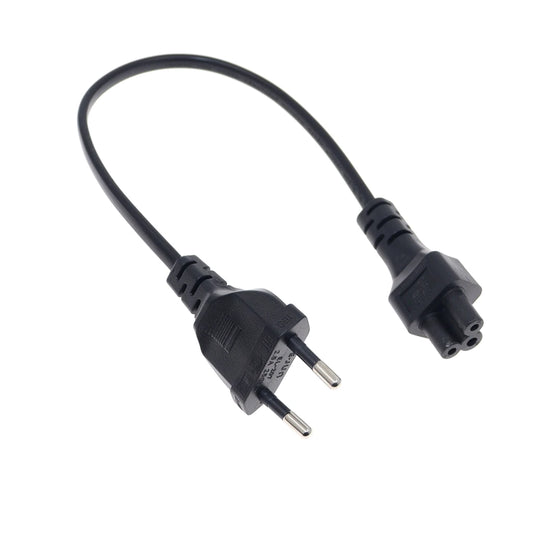 Cavo adattatore di alimentazione europeo Cavo da 30 cm Spina UE 2 pin maschio a IEC 320 C5 per alimentatore per notebook