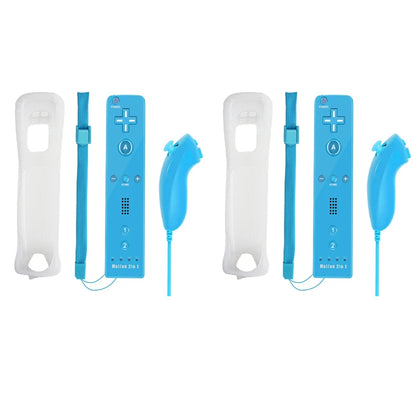 Set controller 2 in 1 per Nintendo Wii Joystick Motion Plus opzionale Gamepad remoto wireless con custodia in silicone Videogioco