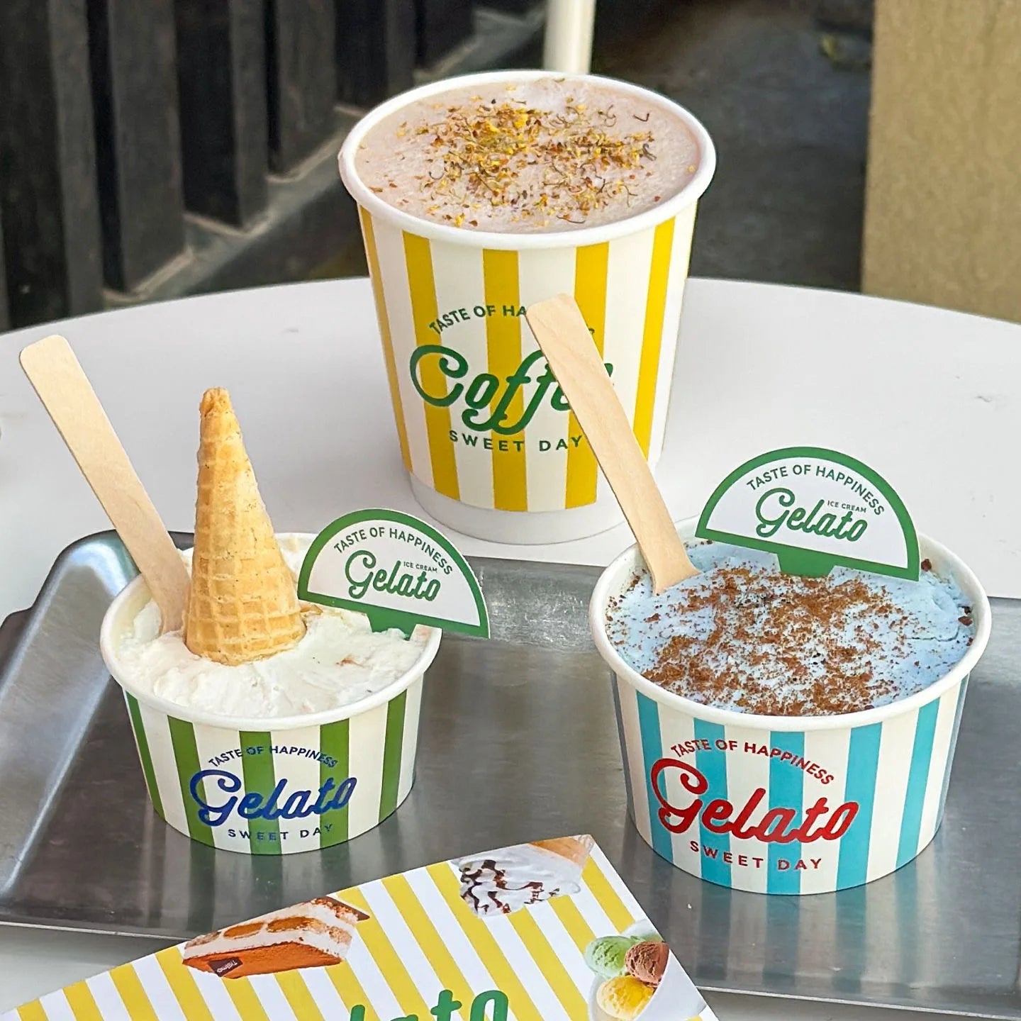 Bicchieri Per Gelato Personalizzati Con Logo Stampato In Carta E Ciotole Per Catering
