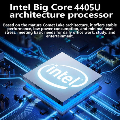 NAIWO 2026 Laptop Ultra Sottile 14.1" Windows 11, 16GB 2TB SSD, Notebook da Gaming Intel 4405U, Display 1920*1080, Computer per Ufficio e Studio