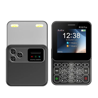 Telefono Mini Dual Sim Con Schermo Rotante Da 2,4 Pollici Slider Torcia E Funzione Blocco Contatti
