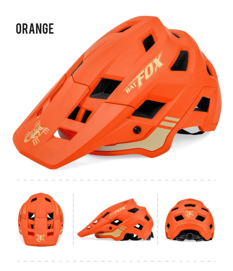 Casco Da Bicicletta Batfox Speedframe MTB Leggero Con Certificazione CE Aerodinamico E Protezione Affidabile